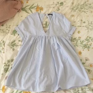 Zara blue romper dress